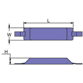 Commercial Semi-Streamlined Strap Anodes - Aluminum Straps