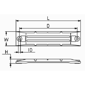 diagram of Martyr CM-06411ZW1 Honda 9" Large Bar Anode - Zinc