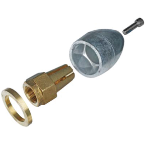 Prop Nut Anode - Complete - Aluminum