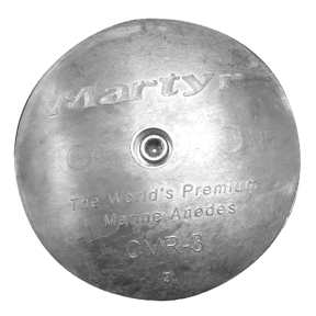 main view of Martyr Rudder & Trim Tab Anodes - Zinc
