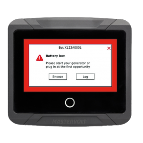 Alarms Screen of Mastervolt EasyView 5