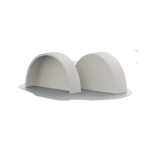 Bino 90 White End Cap of Tessilmare from Mate USA End Cap - for Bino 90 Commercial Bumper