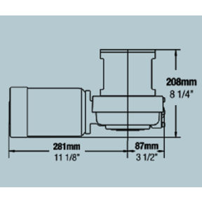 Diagram of Maxwell VC2500 12V Capstan - Winch Only