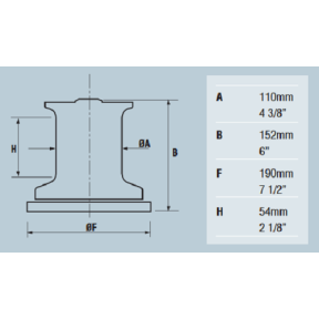Diagram of Maxwell VC2500 12V Capstan - Winch Only 