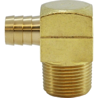 Forged Hose Barb 90Deg Elbow - Square Body