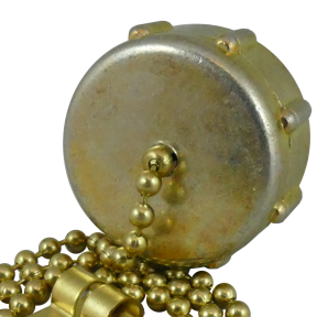 front view of Midland Metals Garden Hose End Cap with Chain- FGH
