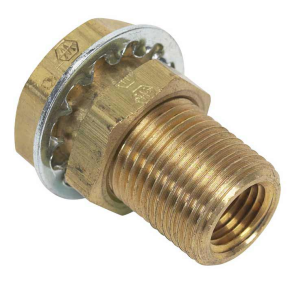Moeller Brass Through Bulkhead Fitting - 1/4" NPTF