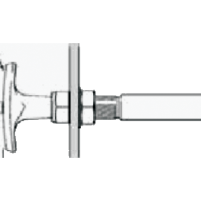 diagram of Morse Controls T Handle Hardware Kit - 1/4" Threads