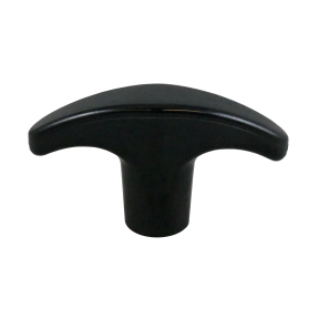 side view of Morse Controls Utility Cable Replacement T Handle - 1/4" Threads