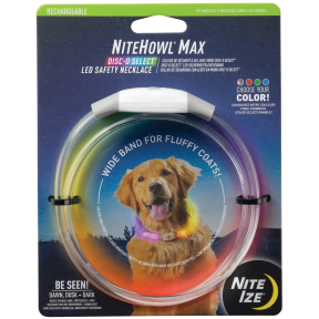 NiteHowl Max Rechargeable LED Safety Necklace - Disc-O Select