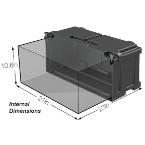 Dual 8D Commercial Grade Battery Box