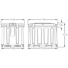 Dual 6V Commercial Battery Boxes
