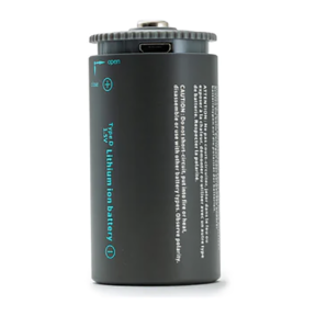 Charging Port Detail of Pale Blue Earth Inc D-Cell Lithium-Ion USB Rechargeable Smart Batteries