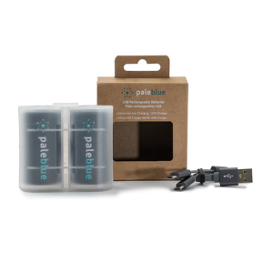 Package Contents of Pale Blue Earth Inc D-Cell Lithium-Ion USB Rechargeable Smart Batteries