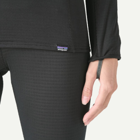 43650-blk-cuff of Patagonia Women's Capilene Thermal Weight Crewneck