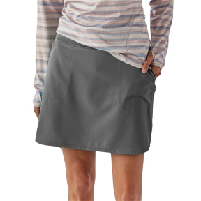 Forge Grey Model View of Patagonia Women's Tech Fishing Skort