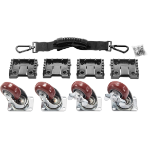 Pelican 0357 Cube Case Mobility Kit - Removable Caster Wheels