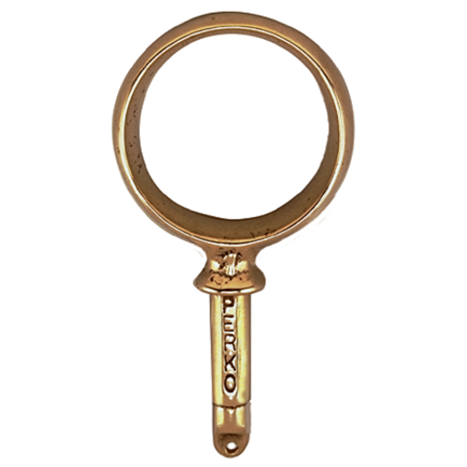 2-1/4" Round Horn Oarlock -  Brass