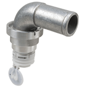 Fuel Inlet Check Valve - Swivel Mount, 90 Degree Hose Port, EPA Compliant