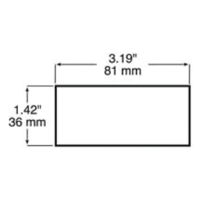Quick-Mount Reflector - 3-1/8" x 1-3/8" 