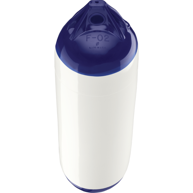 white full blue tips of Polyform US Polyform F-Series Boat Fenders