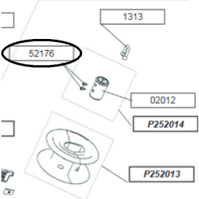 Shape Adapter SS Fixing Screw Diagram of Profurl Furlers Furler Extrusion Screws
