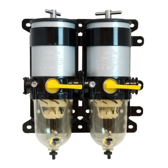 Racor 900FV Double Turbine Diesel Fuel Filter - w/ Heaters, Clear Bowl