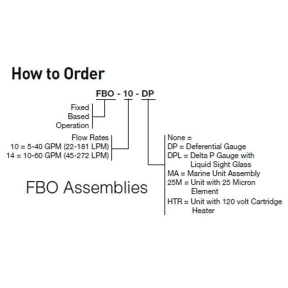 FBO-10 High Flow Fuel Filter/Water Separator - Industrial Series