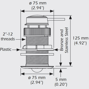 DST820 NMEA 2000 Thru-Hull Smart Multisensor Transducer