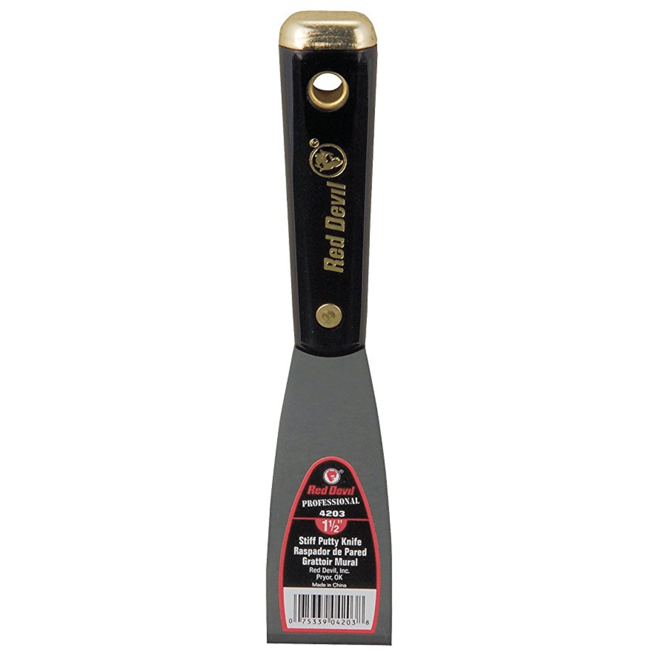 front view of Red Devil 1-1/2" Stiff Putty Knife