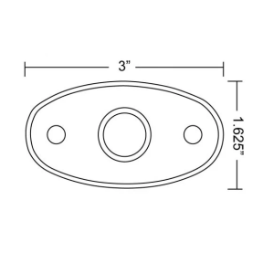 diagram of Rigid Industries A Series LED Accessory Lights - Low Power