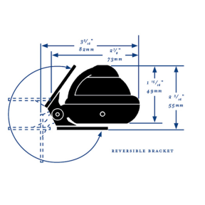 x10 dimensions of Ritchie Navigation RitchieSport Bracket Mount