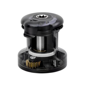 20ST Orbit Single Speed - X-Ray of Ronstan Orbit One-Speed 20ST Aluminum Self-Tailing Winch