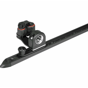 Ronstan Series 19 Composite Slide - w/ Plunger Stop, Bullseye Fairlead & Cam Cleat