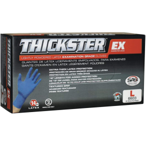 Thickster Ultra-Thick Latex Disposable Gloves - Powder free