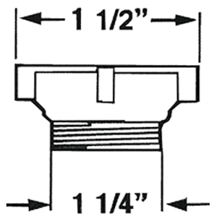1-1/2" to 1-1/4" Adapter
