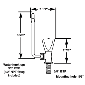 Tap with Folding Spout and Acrylic Knob
