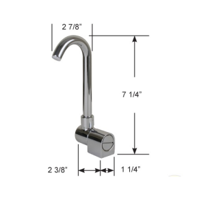 Fold-Down Spout for Foot Pump