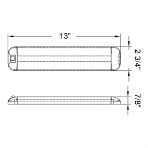 dia of Scandvik LED Cabin Light with Switch