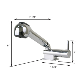 Minimalistic Combination Fixture with Chrome ABS Handle