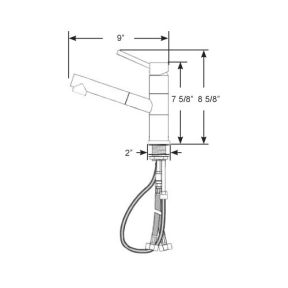 Minimalistic Compact Pull-Out Mixer 