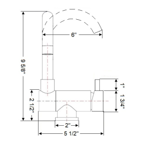 dia of Scandvik Nordic SS Folding Mixer 74126