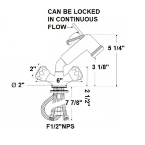 dia of Scandvik Pull Out Shower Mixer
