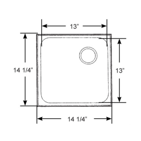 Rectangular Mirror Finish Sink