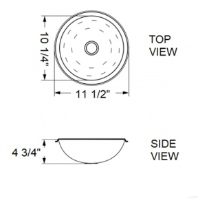 dia of Scandvik Round Sink - Mirror Finish 18/10 Stainless Steel