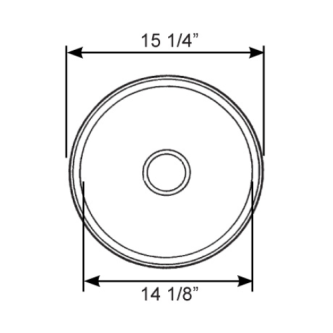Round Sink - Mirror Finish 18/10 Stainless Steel