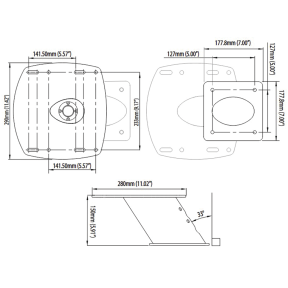 APT-F-150-01 Forward Leaning Aluminium PowerTower