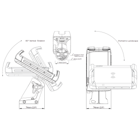 ROKK Edge Waterproof Wireless Phone Charging Mount