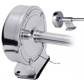 close up of Schmitt Steering Wheels Deluxe All Stainless Steel Single Trumpet