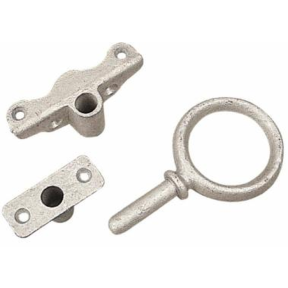 Angle Mount Oarlock Sockets - Galvanized, 1/2" Shank